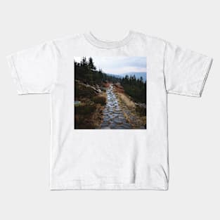 Path Through the Misty Mountains in Czech Kids T-Shirt